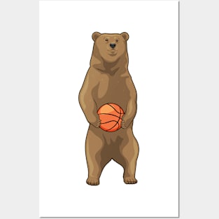 Bear Basketball player Basketball Posters and Art